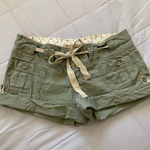Green Cargo Shorts